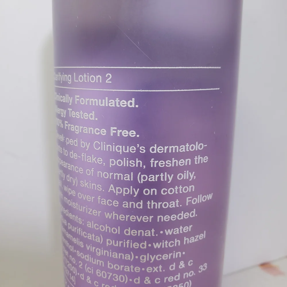 Clinique Clarifying Lotion Step 2 Large Size Bottle Exfoliant Skincare